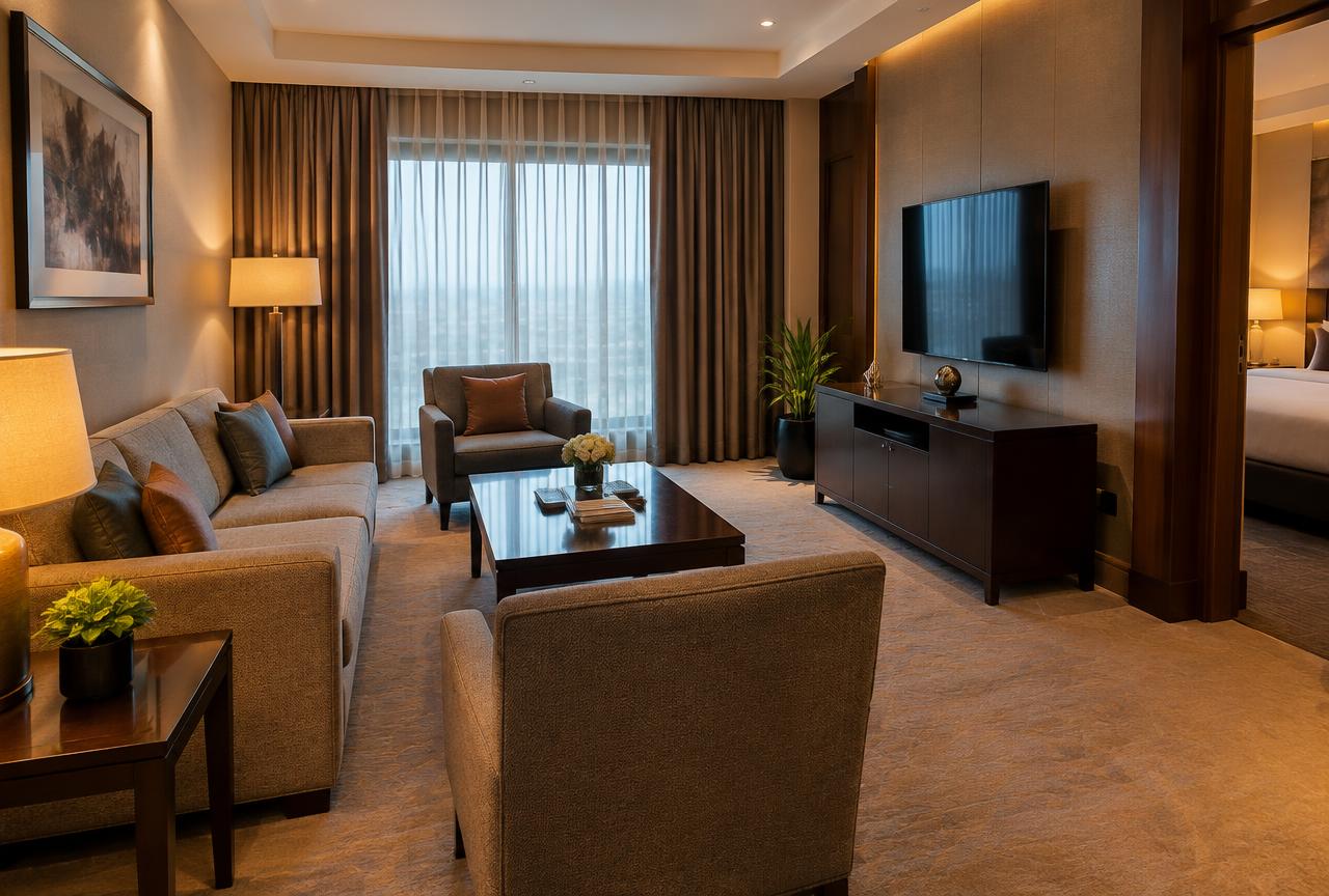 Executive Suite — Separate sitting room (illustrative)